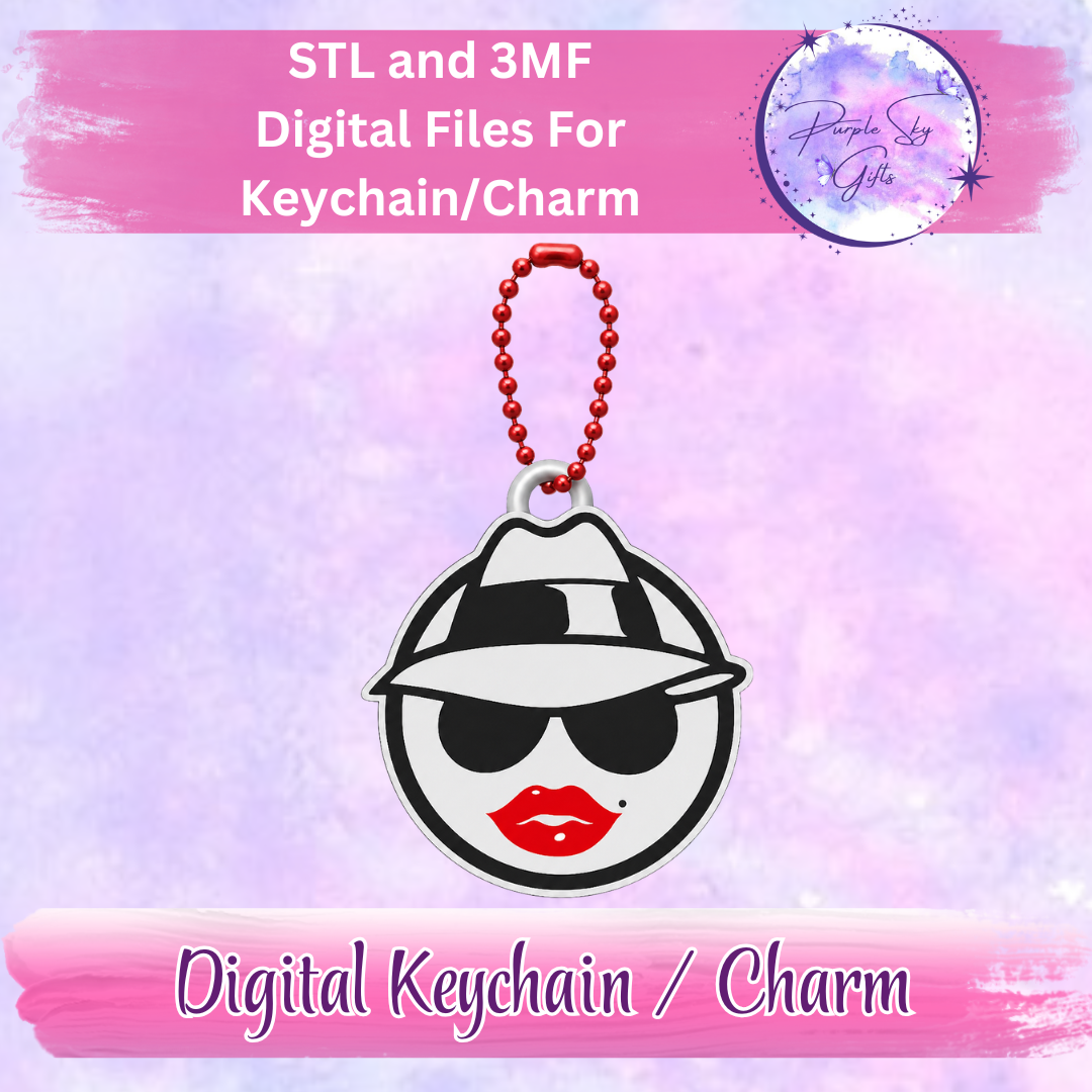 Lowrider Chola Woman Keychain/Charm STL and 3MF Files