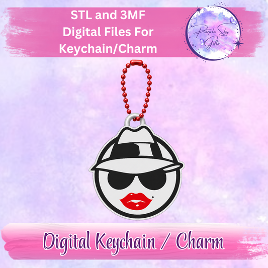 Lowrider Chola Woman Keychain/Charm STL and 3MF Files
