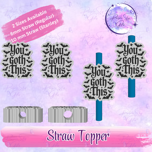 You Goth This Straw Topper