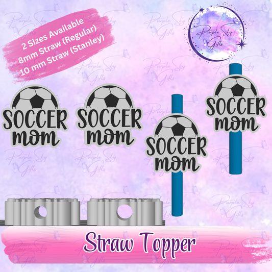 Soccer Mom Straw Topper