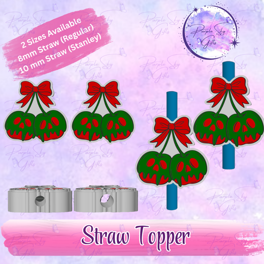 Poison Apple Cherries Straw Topper