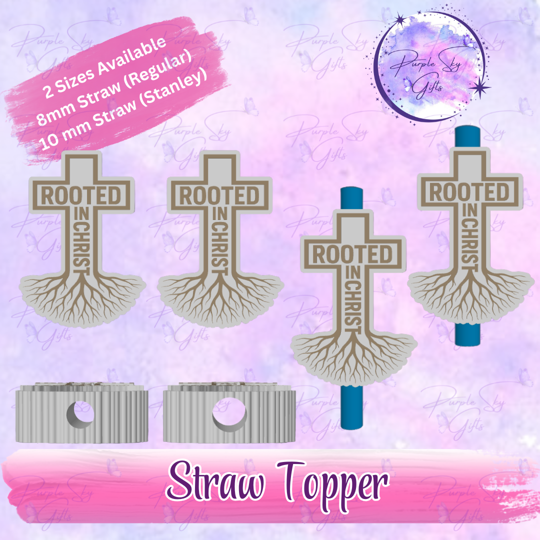 Rooted In Christ Straw Topper