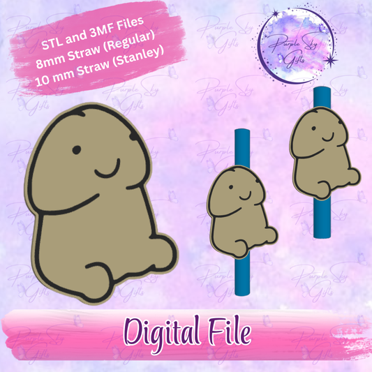 Richard Peen Ding Ding 8mm and 10mm STL and 3MF DIGITAL FILES For Straw Topper