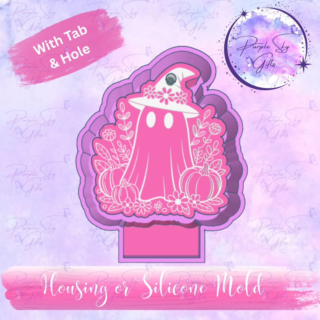 Ghost Witch Mold Housing or Silicone Mold