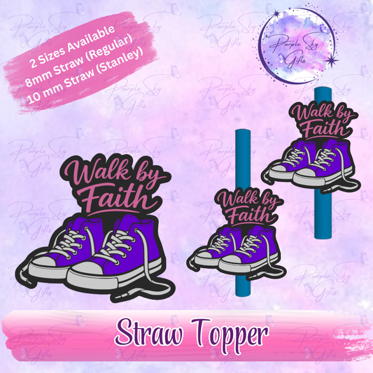 Walk By Faith Untied Sneakers Shoes Straw Topper