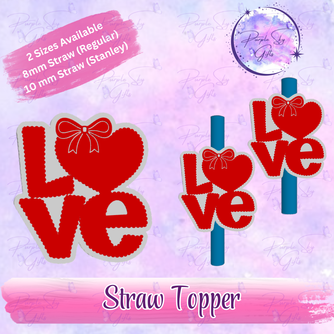 Love Stack Straw Topper