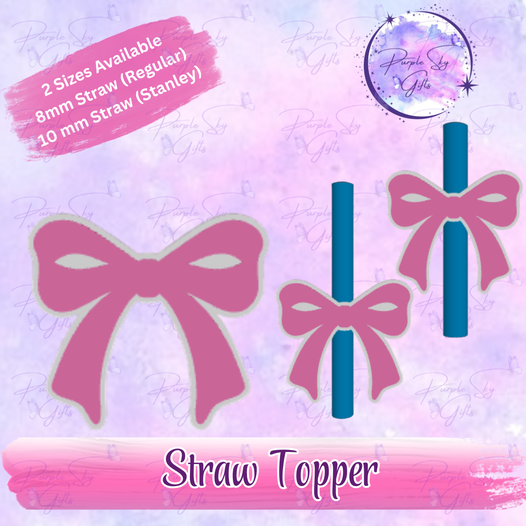 Bow 2 Straw Topper
