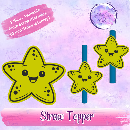 Starfish Straw Topper