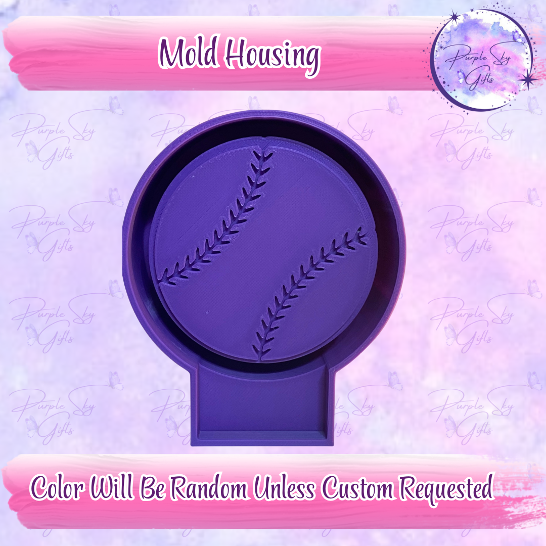 Baseball Freshie Mold Housing OR Silicone Mold