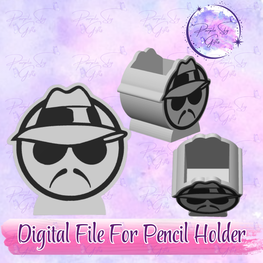 Lowrider Cholo Male STL and 3MF DIGITAL FILES For Desk Pencil Holder