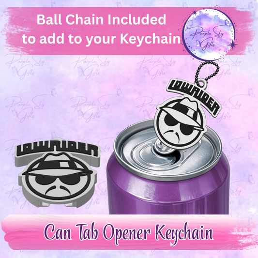 Lowrider Cholo Man Drink With Wording Tab Can Opener Keychain/Charm STL and 3MF DIGITAL File