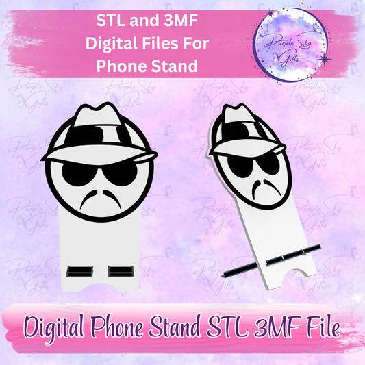 Lowrider Cholo Man Phone Stand STL and 3MF Files