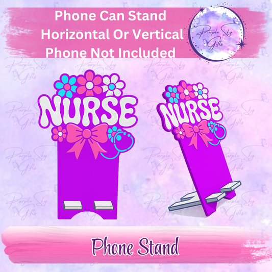 Floral Nurse Phone Stand