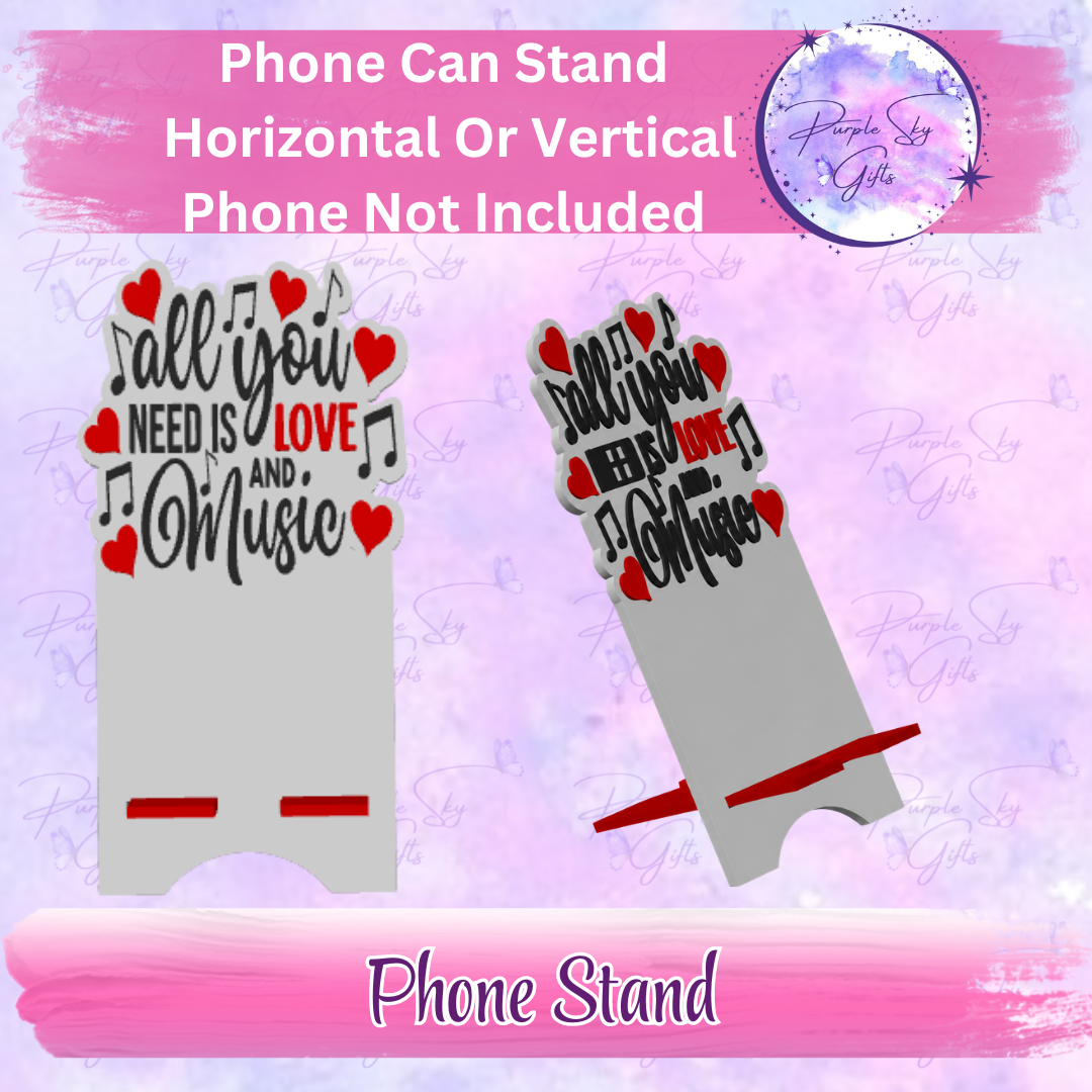 All You Need Is Love And Music Phone Stand