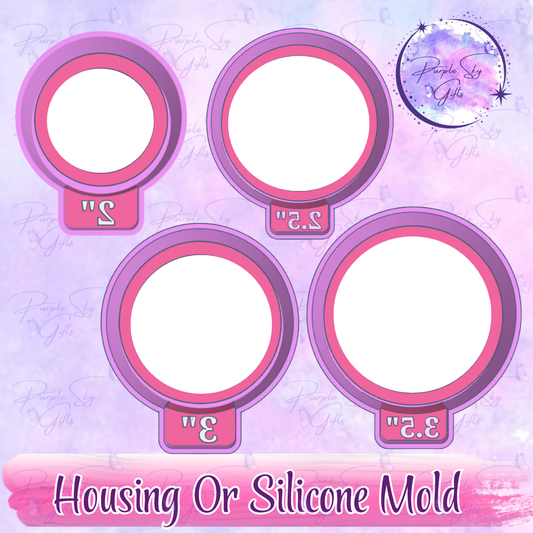 2", 2.5", 3", 3.5" Round BUNDLE for Cardstock Inserts STL DIGITAL For Freshie, Silicone Mold, Resin Art, Wax Melts, Mold Housing