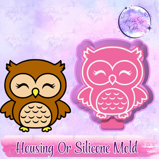 Baby Owl Freshie Mold Housing or Silicone Mold