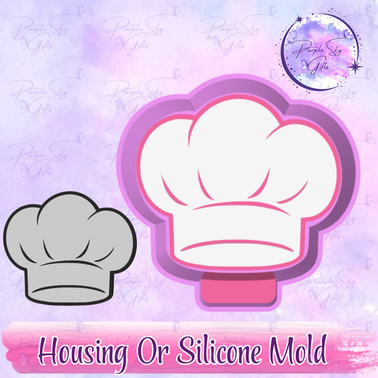 Chef's Hat - Freshie Mold Housing or Silicone Mold
