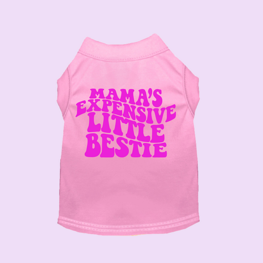 Mamas Expensive Little Bestie Toddler/Youth Size Single Color Screen Print Transfer Destash