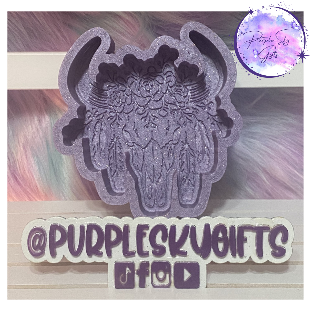 Native Southwestern Bull Cow Head Housing STL Digital File