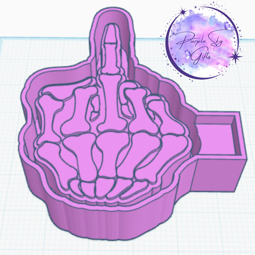 Bones Middle Finger Housing STL Digital File