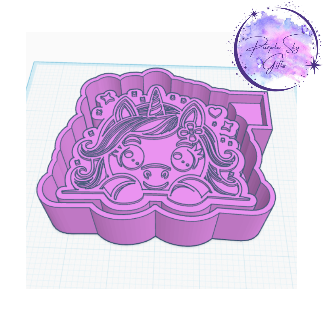 Peeking Unicorn Housing STL Digital File