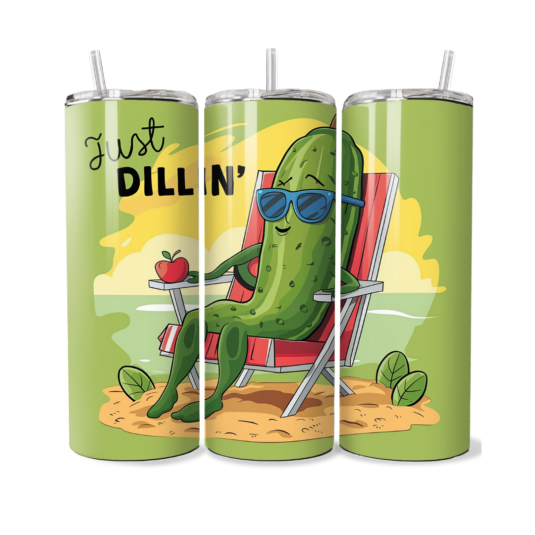 Just Dillin' Pickle Lover 20 oz Tumbler