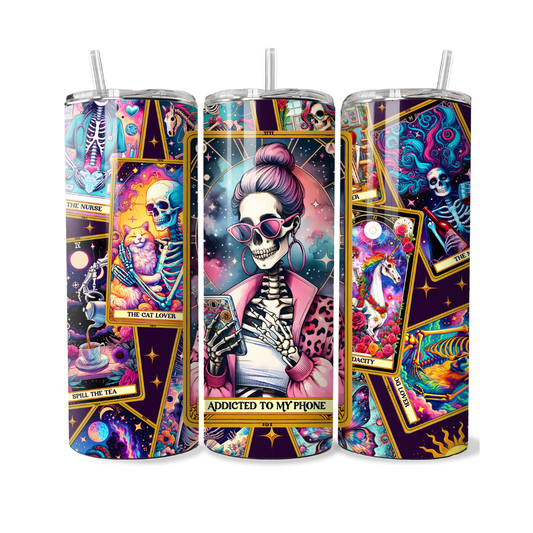 Addicted To My Phone Tarot Card 20 or 30 oz Tumbler