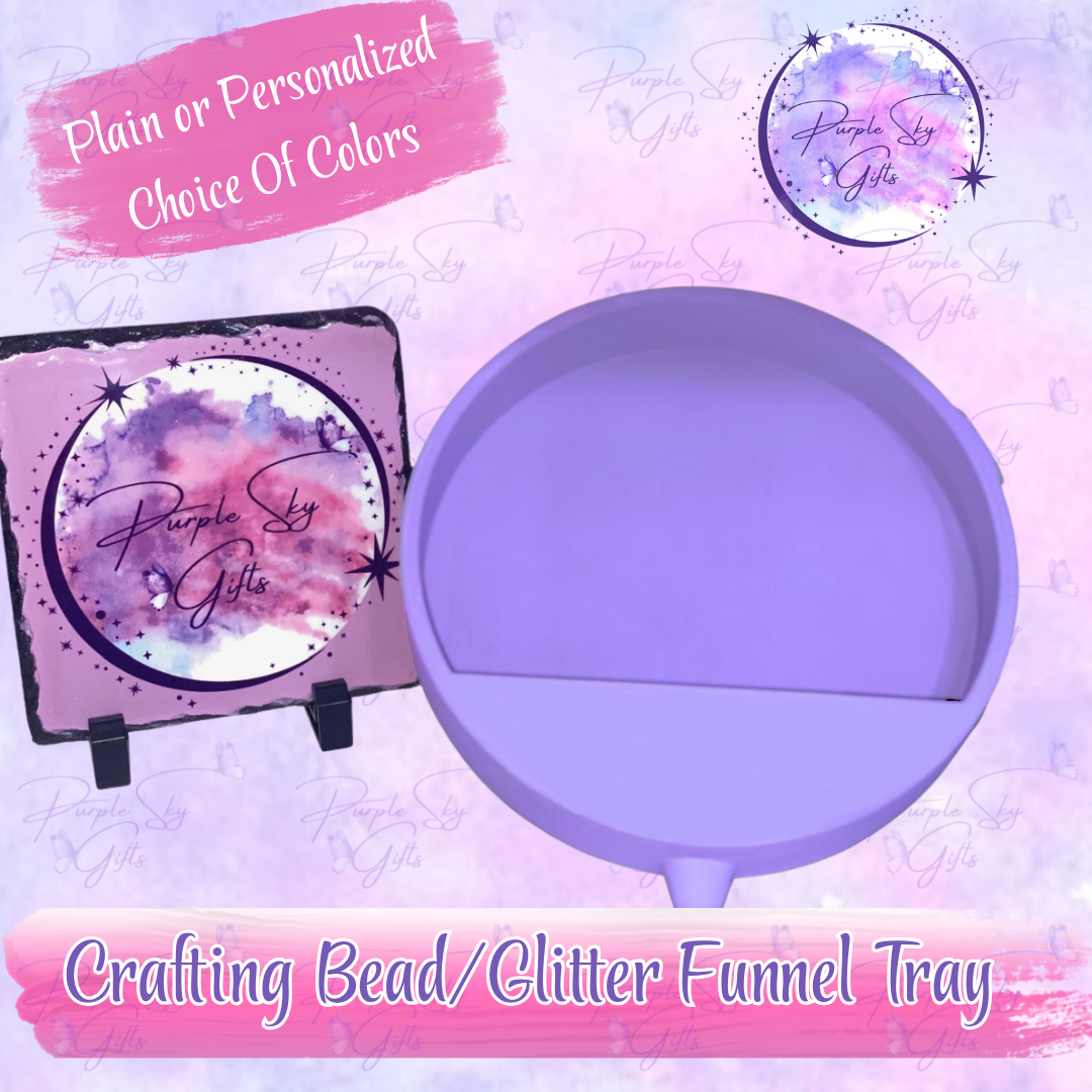 Crafting Bead/Glitter Funnel Tray