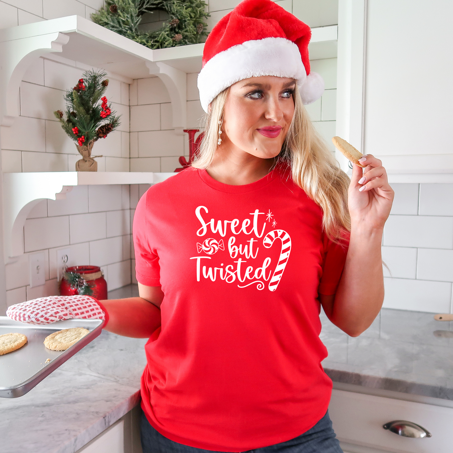 Sweet But Twisted Christmas Candy Cane T-Shirt, Crewneck, Or Hoodie