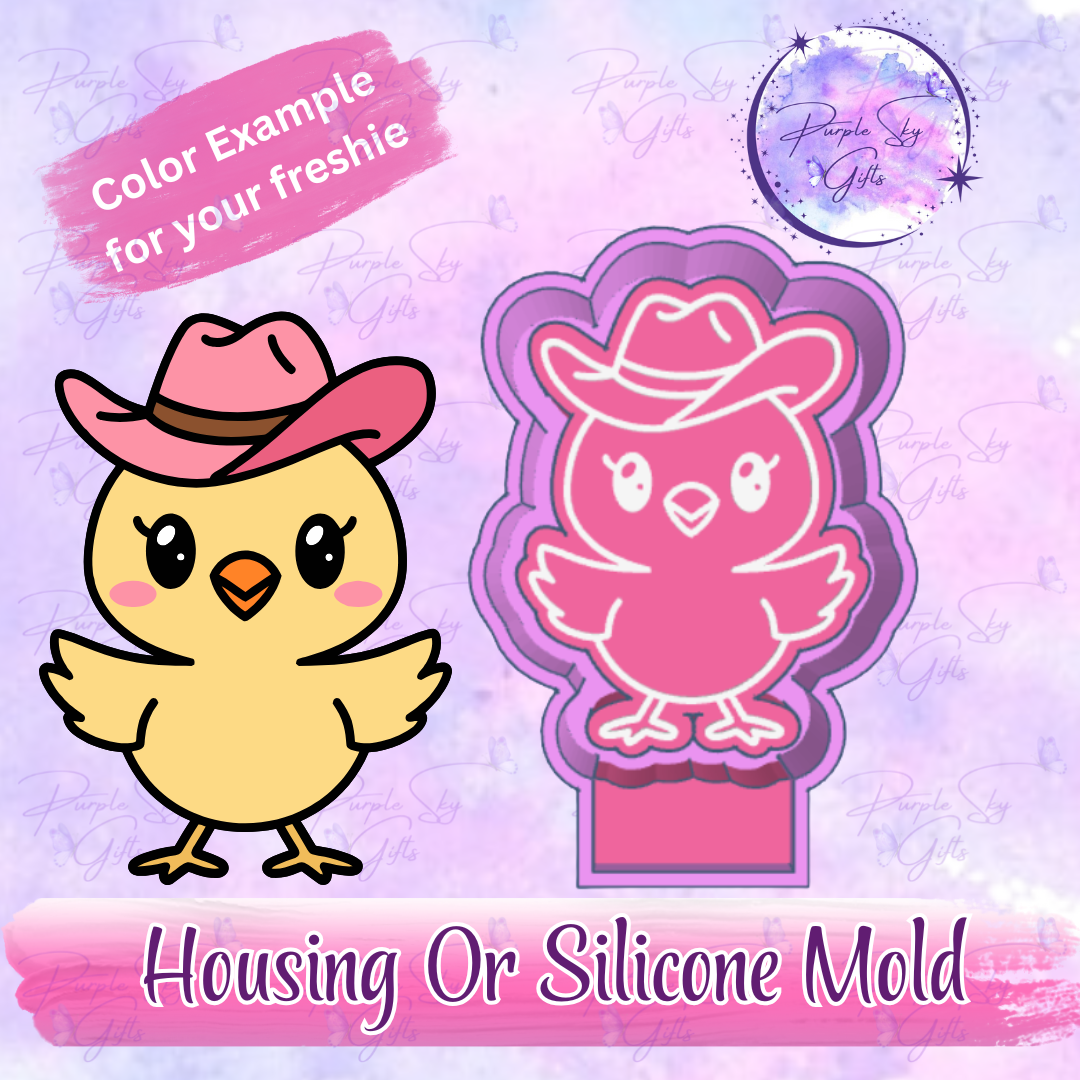 Cowboy Chick Freshie Housing or Silicone Mold
