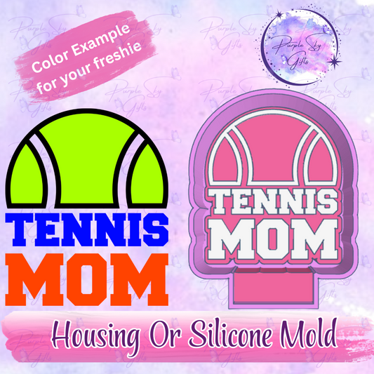 Tennis Mom Freshie Mold Housing or Silicone Mold