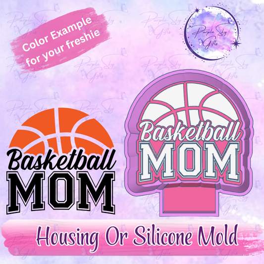 Basketball Mom Freshie Mold Housing or Silicone Mold