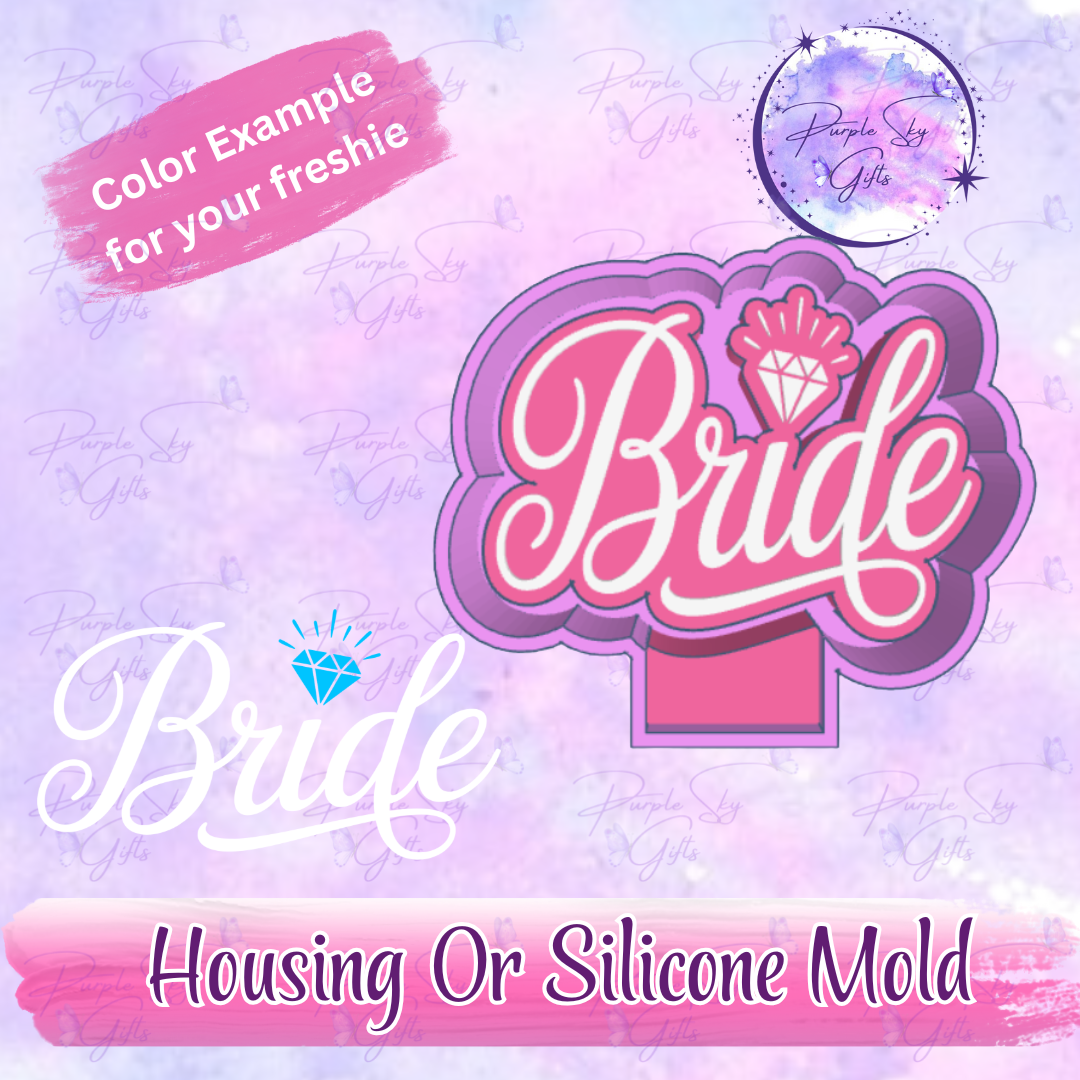 Bride Diamond Freshie Mold Housing or Silicone Mold
