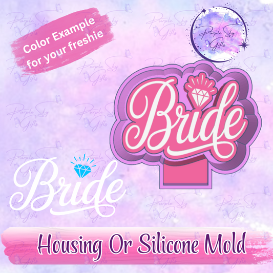 Bride Diamond Freshie Mold Housing or Silicone Mold