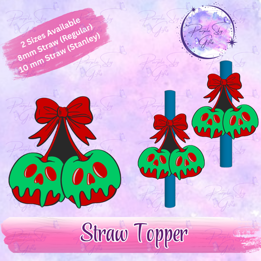 Poisoned Apple Cherries Straw Topper