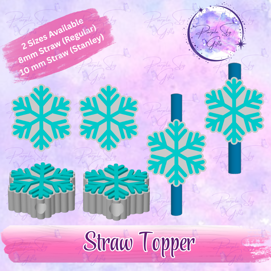 Snowflake Straw Topper