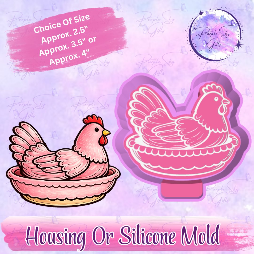 Vintage Dish Nesting Hen Freshie Housing or Silicone Mold