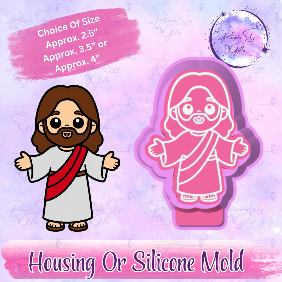 Kawaii Jesus Mold Housing or Silicone Mold