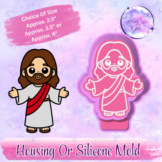 Kawaii Jesus Mold Housing or Silicone Mold