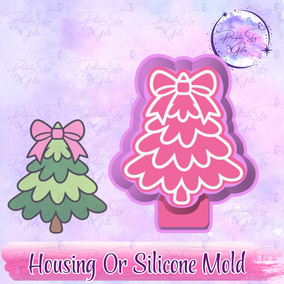 Whimsy Christmas Tree Freshie Mold Housing or Silicone Mold