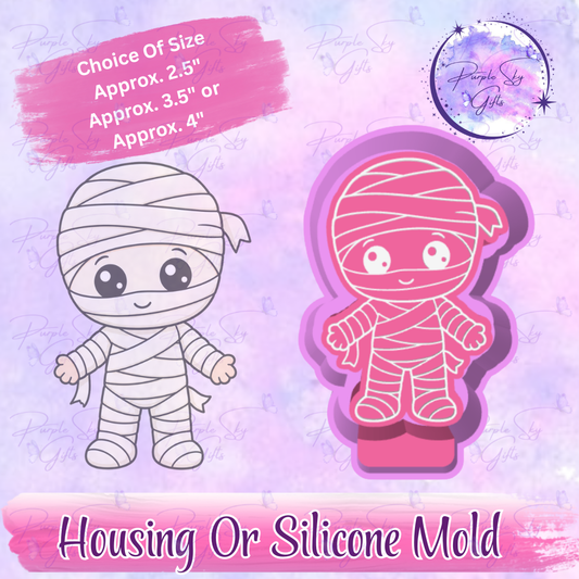 Baby Mummy Mold Housing or Silicone Mold