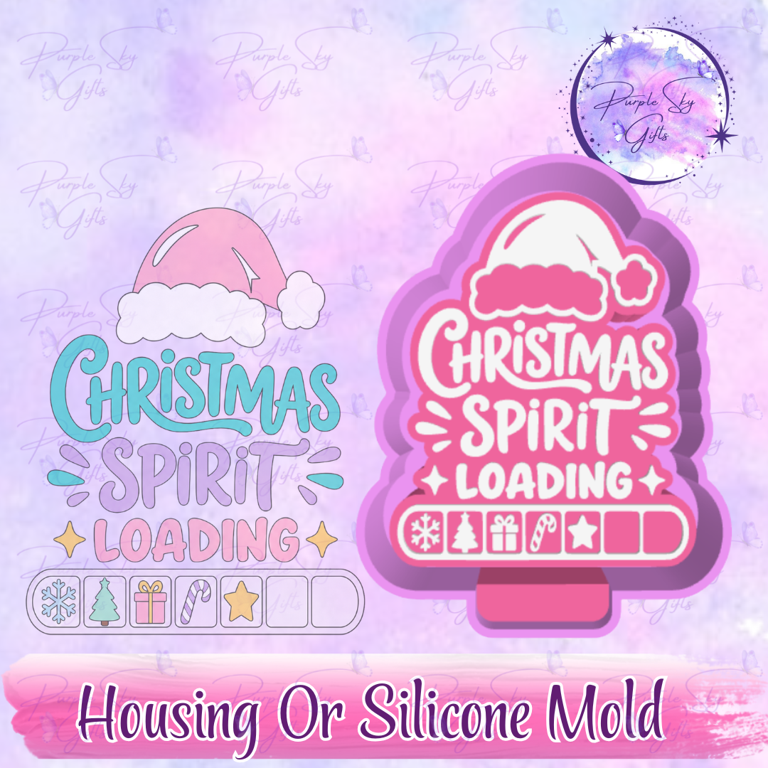 Christmas Spirit Loading Mold Housing or Silicone Mold