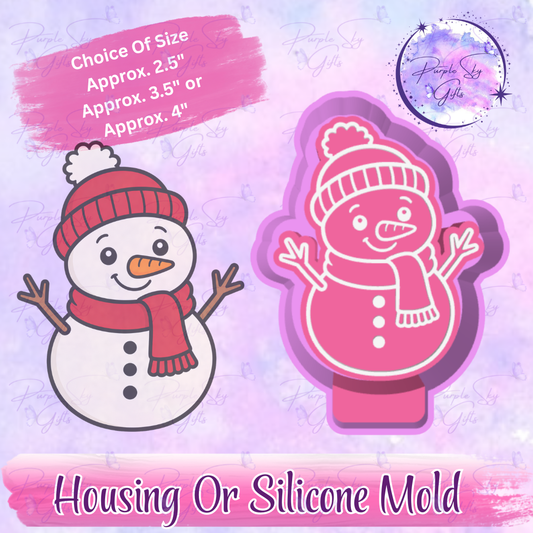 Snowman Mold Housing or Silicone Mold