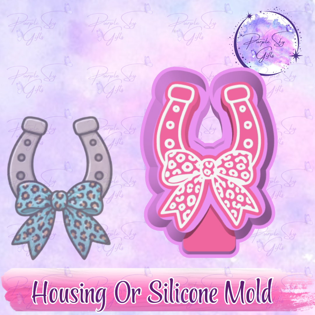 Horseshoe With Bow Mold Housing or Silicone Mold