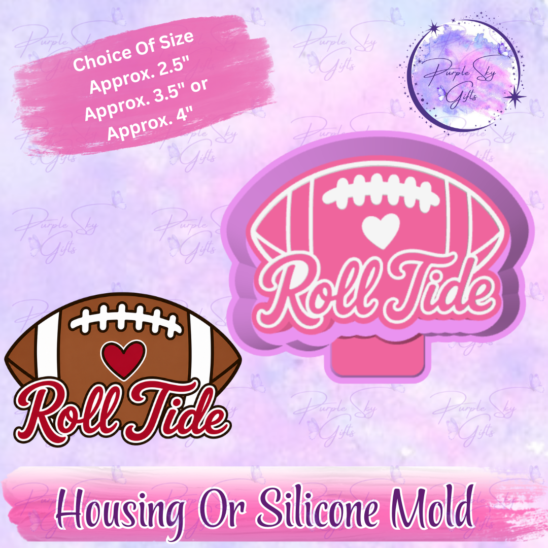 Roll Tide Football Freshie Housing or Silicone Mold