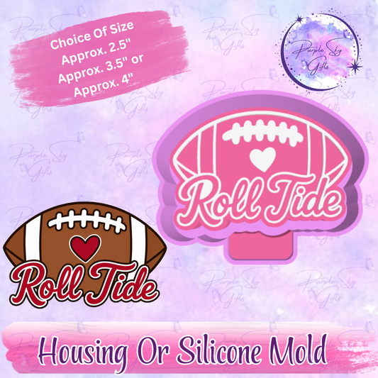 Roll Tide Football Freshie Housing or Silicone Mold