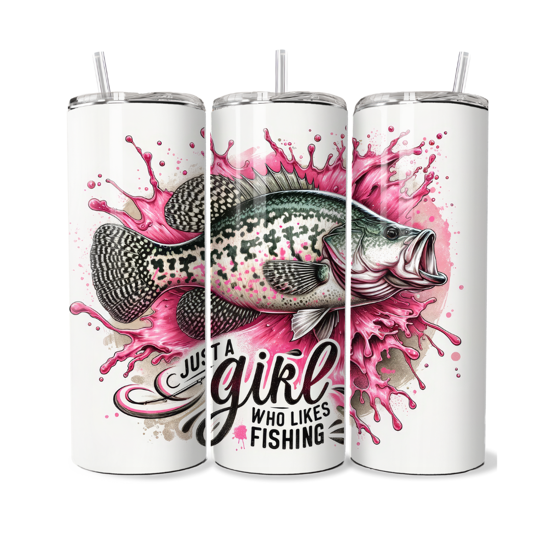 Just A Girl Who Likes Fishing 20 oz Tumbler
