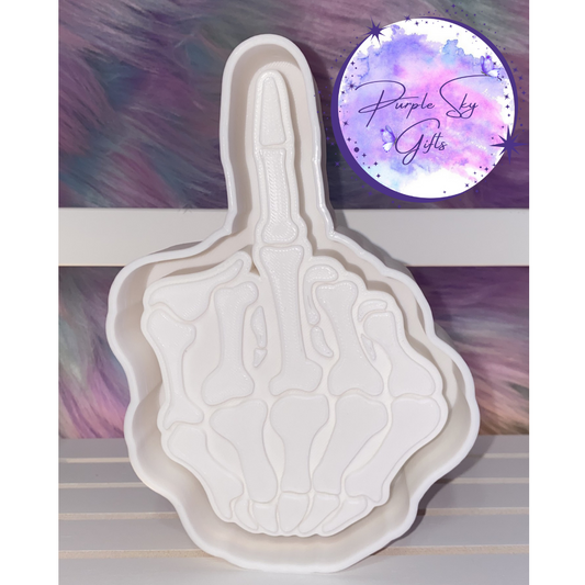 Bones Middle Finger Skeleton 3D Printed Housing