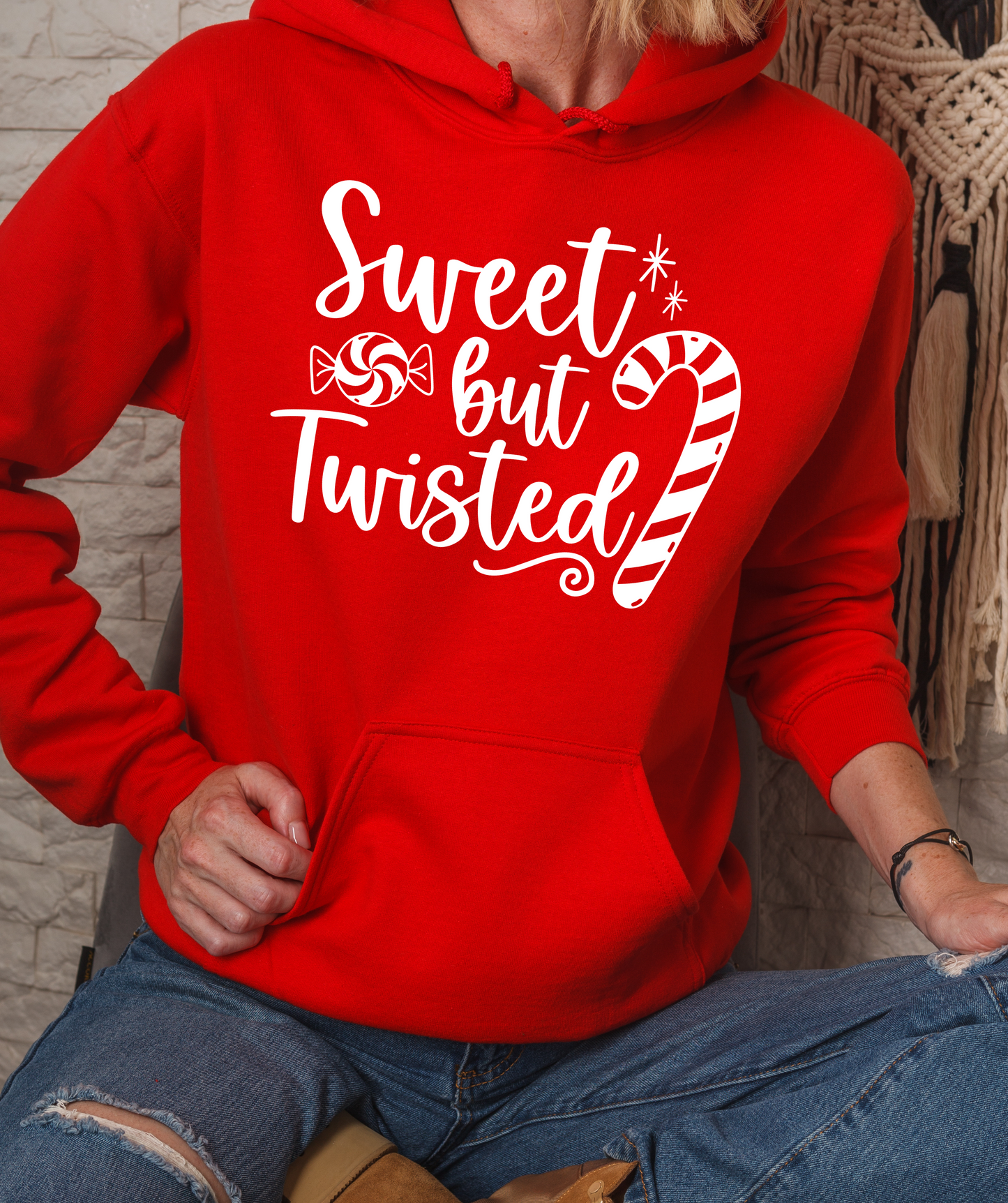 Sweet But Twisted Christmas Candy Cane T-Shirt, Crewneck, Or Hoodie