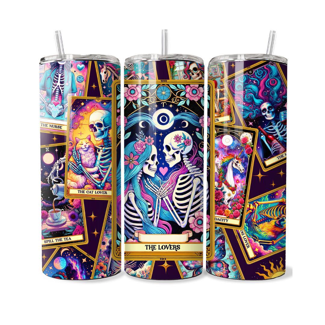 The Lovers Tarot Card 20 or 30 oz Tumbler